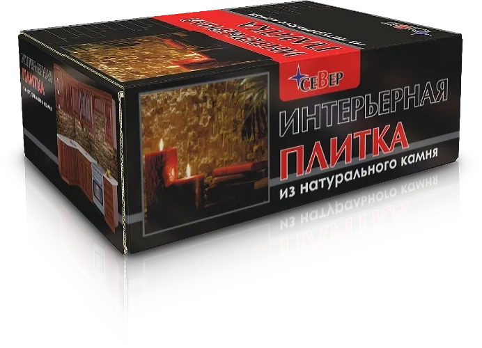 Коробка для интерьерной плитки конструкции "пачка" на заказ – фото Коробка для интерьерной плитки конструкции "пачка" на заказ – фото